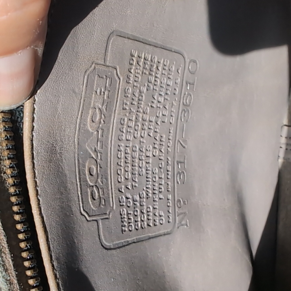 Vintage Coach Small Saddle Pouch, Grey, NYC - Picture 5 of 16
